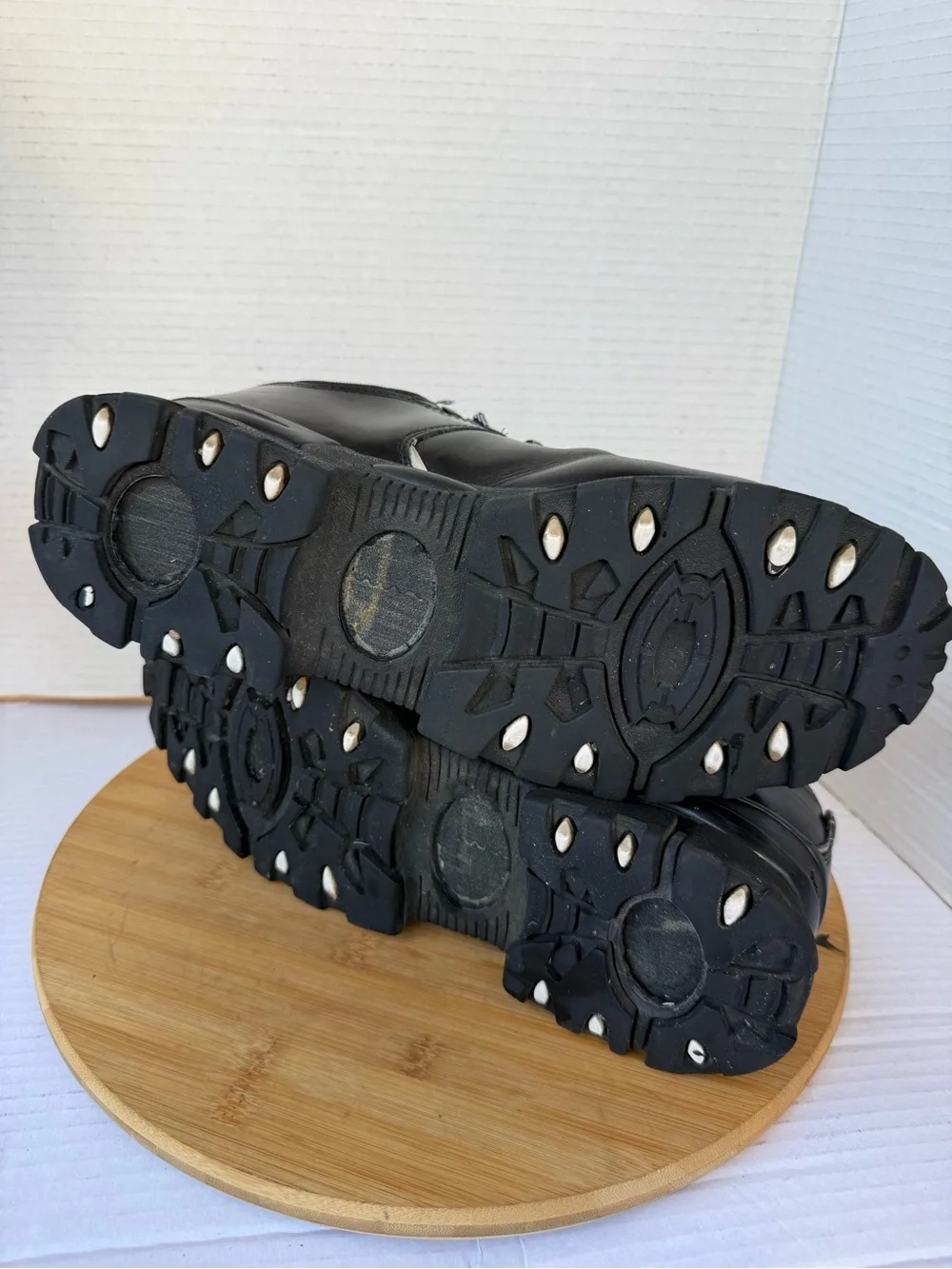 Vintage Skechers SN 690 Black Leather Hiking Trail Shoes Men’s US 9.5 Y2K Chunky